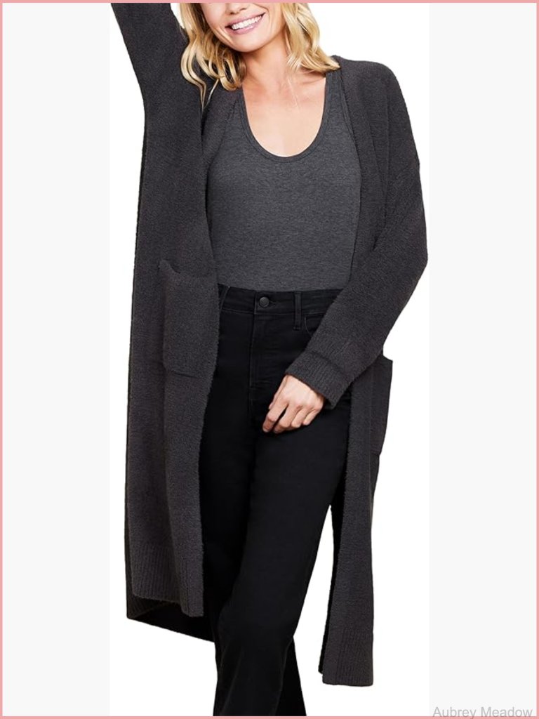 Cozychic Luxe High Slit Cardigan